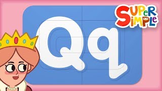 Learn Letter Q | ​​Turn & Learn ABCs | 🌈 Super Simple ABCs