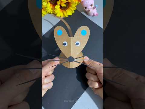 paper se mouse kaise banaen | paper se chuha kaise banate hain how to make mouse with paper #shorts