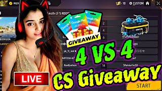 FREE FIRE GIRL LIVE | UNLIMITED CUSTOM ROOM |GUILD TEST 1V1 |TEAMCODE GIVEAWAY #freefirelive #fflive