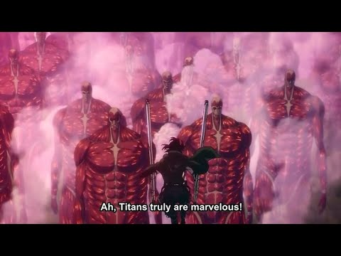 Hange Try To Stop Rumbling | Shingeki No Kyojin: The Final Season Part 3