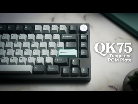 QK75 with Tungstens Typing Sound Test (POM Plate)