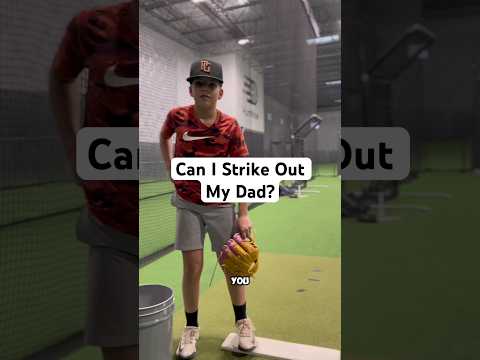 Can I strike out my coach dad? #mlb #baseball #baseballszn #baseballlife #sports