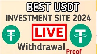 New Usdt Earning Site Usd Mining Site 2024 Best Investment Usdt Earning Website