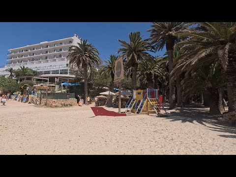 Cala Piques Beach Menorca Spain 4k Walking Tour and Cala En Blanes Hotel, close to Binimar Hotel