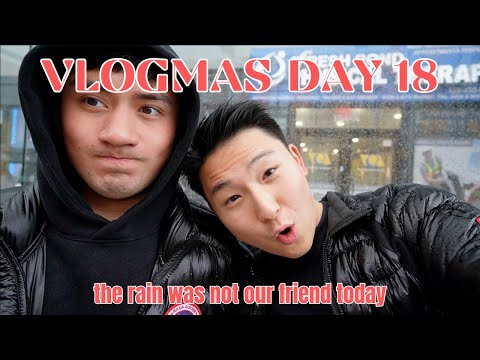 the rain was not our friend today | #vlogmas day 18