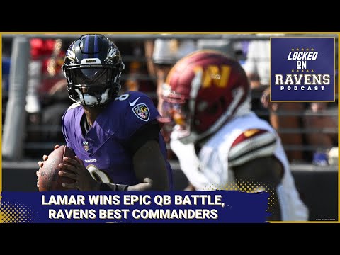 Lamar Jackson wins EPIC QB battle with Jayden Daniels, Baltimore Ravens best Washington Commanders