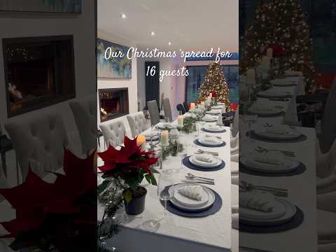 Christmas Day 2023 food & decor for 16 guests #christmas #vlogmas2023 #christmasdecor #christmas2023