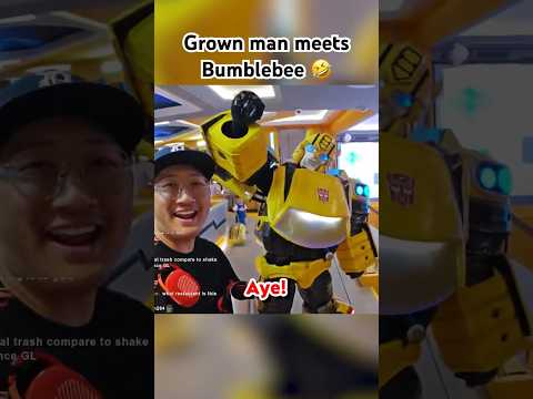 GROWN MAN MEETS BUMBLEBEE!