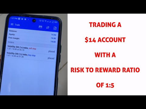 How to trade a $14 account with a risk to reward ratio of 1:5