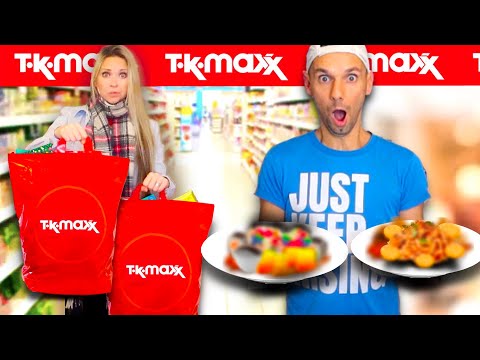 Who can BUY & COOK the best MEAL from TK MAXX?! 😋 *budget food shopping & cooking challenge! 🍛