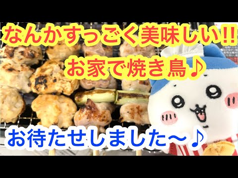 【ちいかわ】焼き鳥を家で作ろう！！ちいかわにも登場したイワタニで夏の最後の思い出作り！！＾＾