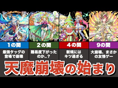 【実装から1年】崩壊しつつある天魔の孤城について、初回環境と現環境を比較してみた【モンスト】【ゆっくり解説】