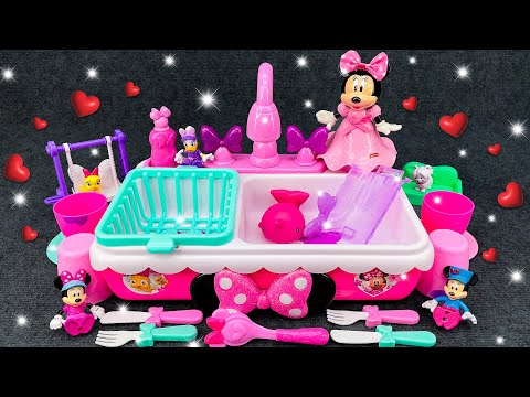 Live Mickey ASMR🥰Zufriedenstellende Auspacken des Minnie Mouse-Kochspielzeugset🍴🍴,Kitchen toys