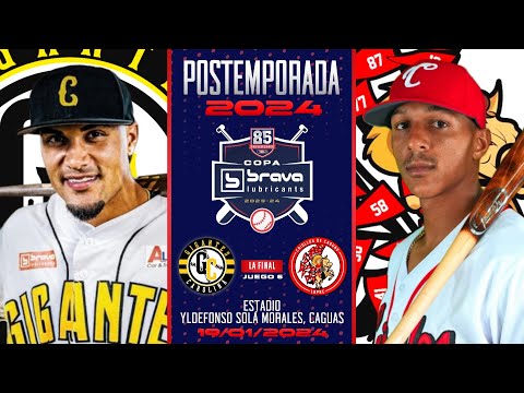 🎥LBPRC🇵🇷Postemporada Serie Final Juego #6: Gigantes de Carolina 🆚 Criollos de Caguas⚾️