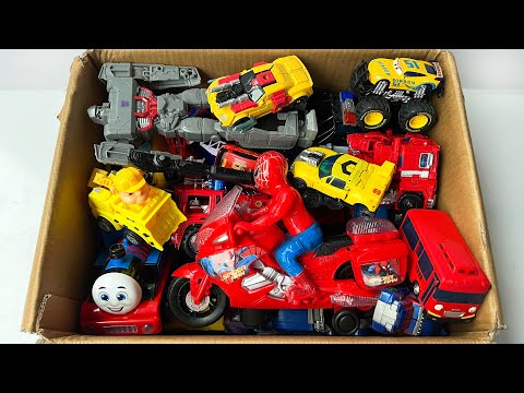 BOX of Toys: TRANSFORMERS TOBOT CARBOT & SUPERHERO Transformation | Stopmotion Mini Robot Animation