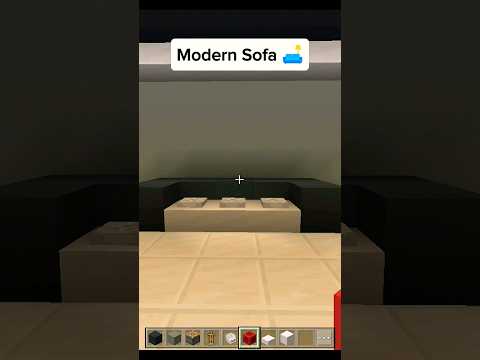 Modern Sofa in Minecraft | #shorts #minecraft