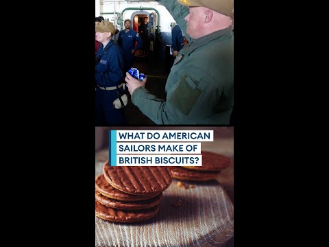 What do US sailors make of British biscuits?