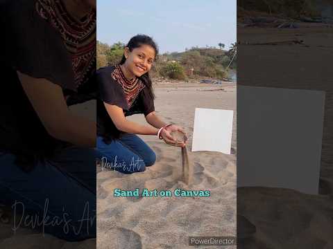 Sand Art on Canvas#satifiyingart#devikasart#ratnagiri#artwork#rangoliart