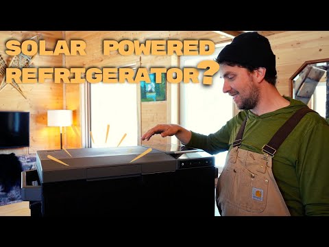 More Solar Gadgets At The Off-Grid Cabin | Refrigerator, Security Camera, AC | REVIEW I Ecolfow