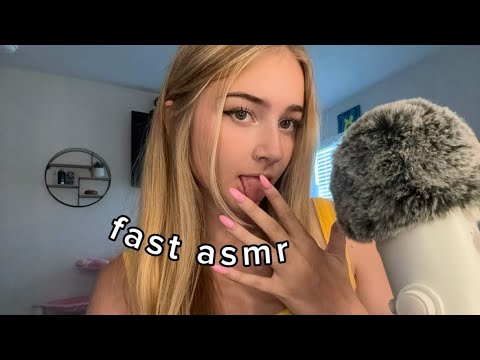 Fast and Aggressive ASMR spit paint and mouth sounds!