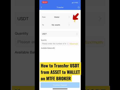 TRANSFER USDT FROM ASSET TO WALLET ON MTFE BROKER | PROBART ACADEMY