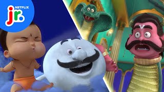 Bheem's Mighty Moon Rescue 🌕🐍 The Mighty Little Bheem | Netflix Jr