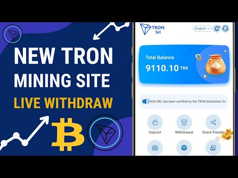 Tron (trx) Mining Site Live Withdraw | Usdt Mining Site | trx mining site 2022 | crypto mining