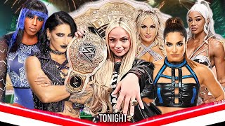 WWE2K24 - Liv Morgan Tiffany Raquel Rodriguez Jade Cargill Rhea Ripley Naomi WWE Champions Match