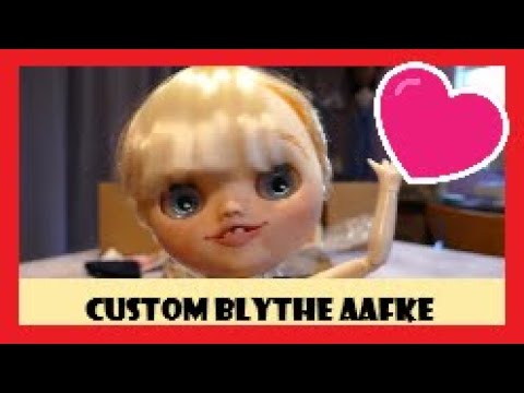 I won a custom Blythe Doll Giveaway.  Happy Mail, I am so happy, meet Aafke!