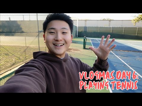 play tennis and go to work with me | #vlogmas day 6