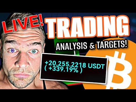 LIVE- BITCOIN DUMPING TO LAST HOPE SUPPORT!!!!! ($200,000.00 TRADE 20k PROFITS)