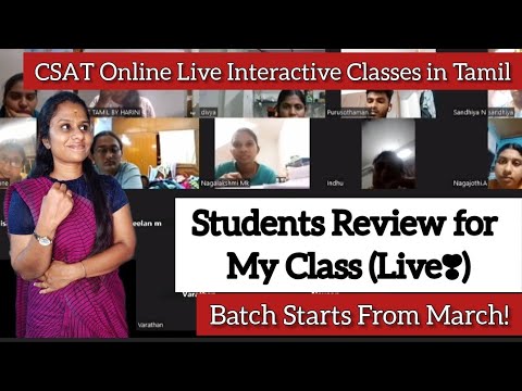 Students Review For My Classes🤍 UPSC CSAT online Live Interactive Classes in Tamil#upscclasses