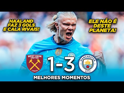 West Ham 1x3 Manchester City | Haaland deu show | Melhores Momentos HD