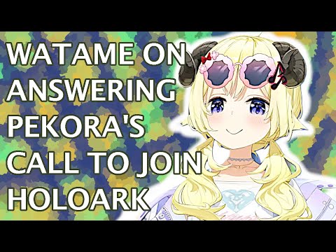 [hololive] Watame Had Doubts About Joining HoloARK Event, Until Pekora Contacted Her