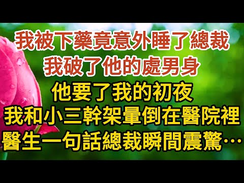 《總裁不經撩》第03集：我被下藥竟意外睡了總裁，我破了他的處男身，他要了我的初夜，我和小三幹架暈倒在醫院裡，醫生一句話總裁瞬間震驚……#戀愛#婚姻#情感 #愛情#甜寵#故事#小說#霸總