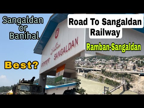 Road To Sangaldan Railway Station | Ramban To Sangaldan Railway | Reasi Train | Anji Khad | Banihal