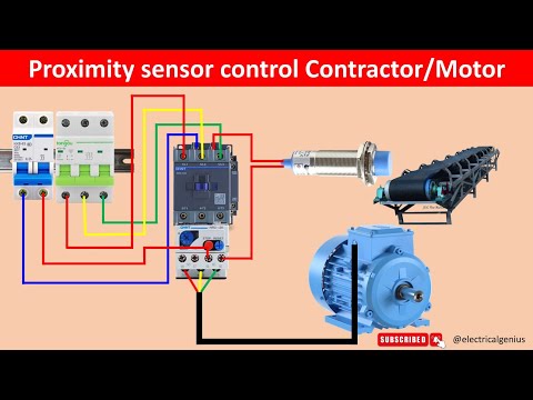 2-Wire Proximity Sensor Control Contactor Wiring Diagram | proximity sensor | 2 wire proximity |