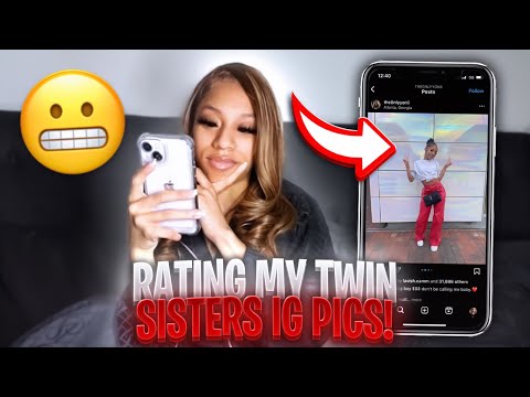 Rating My twin sister’s IG Pictures…( Being HONEST..)