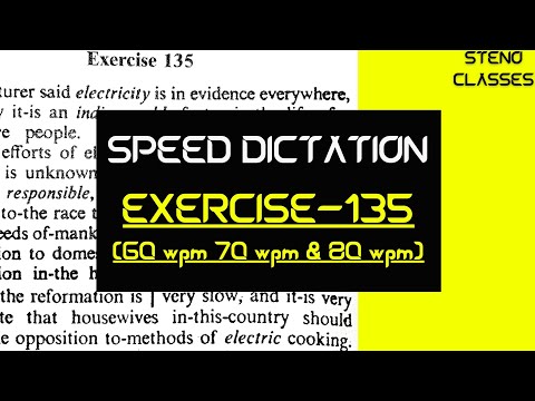 Speed Dictation of Exercise 135 | Chapter: Special Contractions | 2023 | #pitmanshorthanddictations