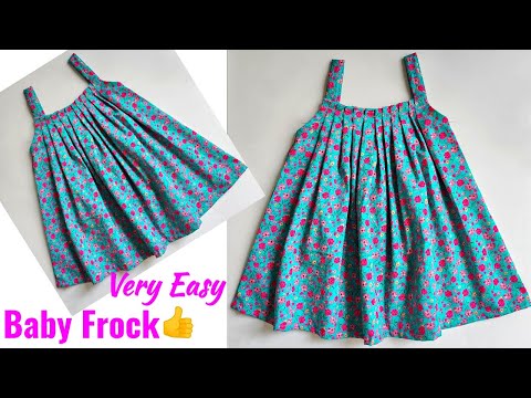 Very Easy Yoke Baby Frock cutting and stitching | Baby Frock cutting and stitching