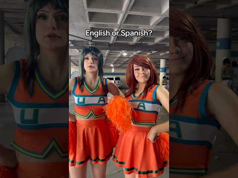 English or Spanish- My Hero Academia edition #anime #cosplay #myheroacademia #myhero