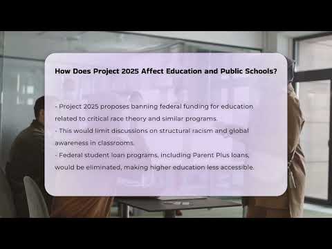 How Does Project 2025 Affect Education and Public Schools? | CountyOffice.org