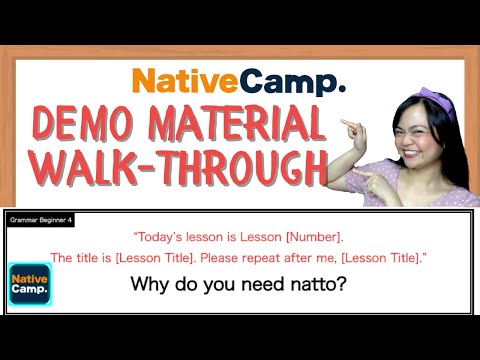 [Why Do You Need Natto?] Native Camp Demo Walk-Through | How to Pass Your Demo Class In ONE TAKE