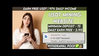 Usdt Earning Site  Usdt Shopping Site  Best Usdt Investment Website  New Usdt Mining Site