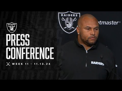 Coach Pierce: ‘Everything That’s Behind Us Is Behind Us, I’m Looking Forward’ | Raiders | NFL