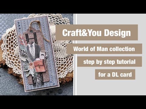 Masculine DL card || step by step tutorial @craftyoudesign1288