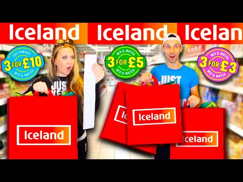 ONLY buying Iceland MIX & MATCH items! 😮 budget grocery shopping