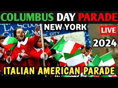 Columbus Day Parade 2024 NYC LIVE 🇮🇹 Italian American Parade NYC 🇺🇸 Parata del Giorno di Colombo