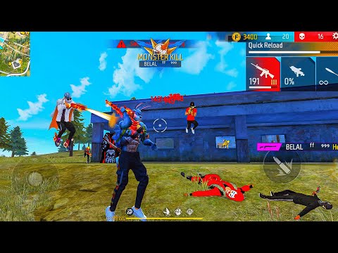 White444 Hacker 90% Headshot Rate ⚡| Solo Vs Squad Full Gameplay | Poco x3 Pro🔥iPhone 13📲 FreeFire