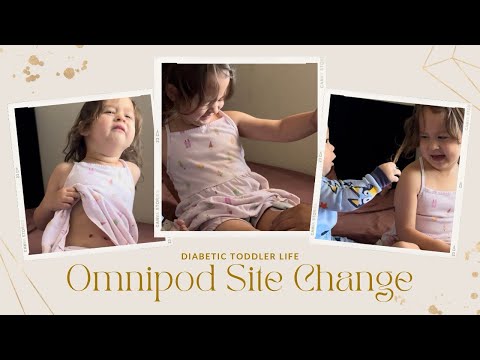 CHAOTIC SITE CHANGE WITH BABY B! #T1D #OMNIPOD #T1DLOOKSLIKEME